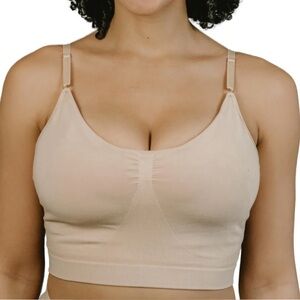 BOOBIE PUMPING BRALETTE BEIGE - L/XL